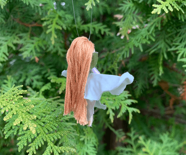 Mini Lilac and Sage Hanging Fairy