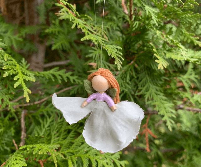 Mini Lilac and Sage Hanging Fairy