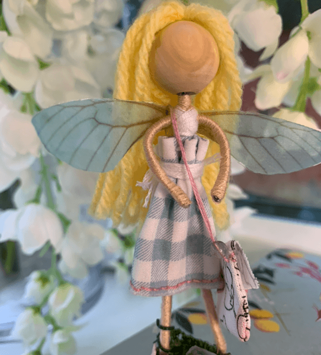 Handmade Blue Tooth Fairy Doll Figure