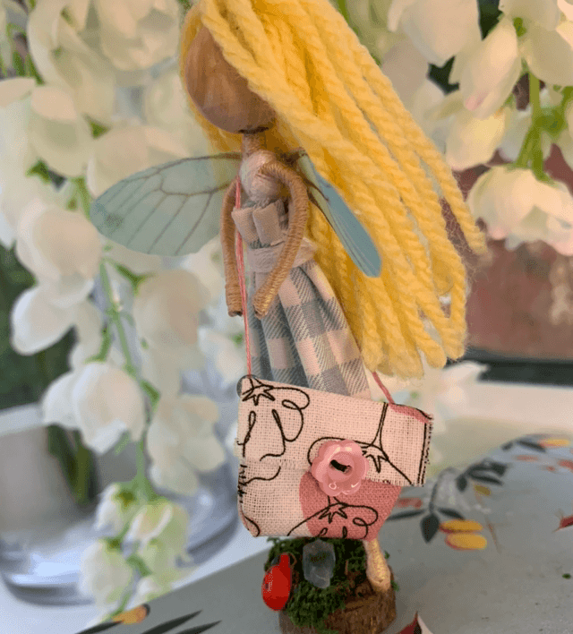 Handmade Blue Tooth Fairy Doll Figure