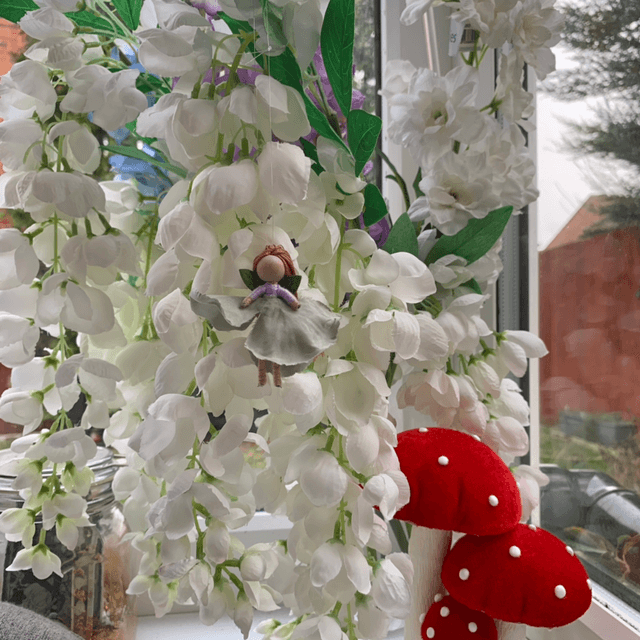 Mini Lilac and Sage Hanging Fairy