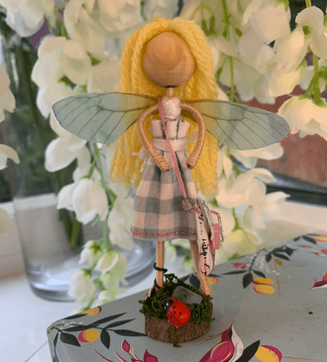 Handmade Blue Tooth Fairy Doll Figure